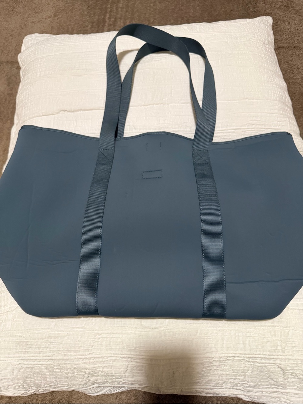 Athleta Blue Neoprene Tote Bag